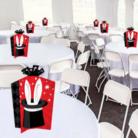 Ta-Da, Magic Show - Table Decorations - Magical Birthday Party Fold and Flare Centerpieces - 10 Count
