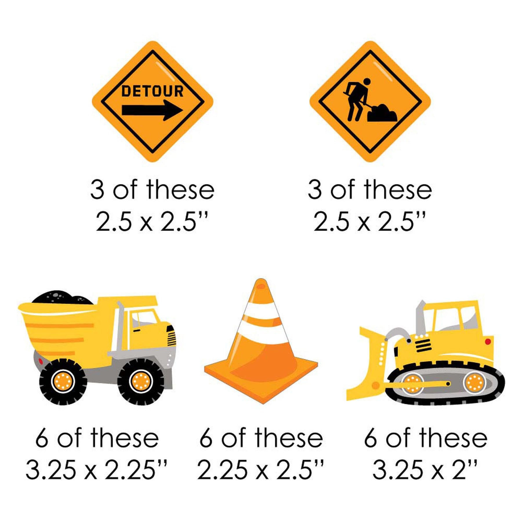 dig-it-construction-party-zone-diy-shaped-baby-shower-or-birthday-party-cut-outs-24-count-bigdotofhappiness-com-big-dot-of-happiness-llc for Free Printable Construction Party Signs Dig It - Construction Party Zone - DIY Shaped Baby Shower or Birthday Party Cut-Outs - 24 Count | BigDotofHappiness.com – Big Dot of Happiness LLC for Free Printable Construction Party Signs
