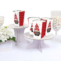 Christmas Gnomes - Holiday Party Favor Popcorn Treat Boxes - Set of 12