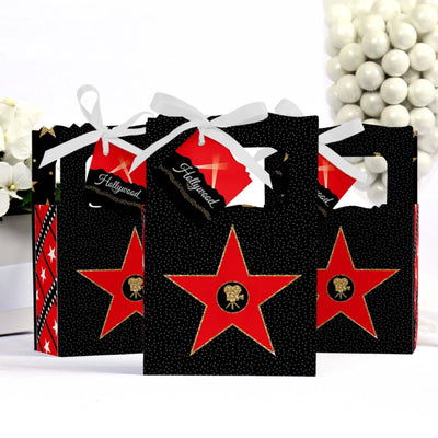 Red Carpet Hollywood - Movie Night Party Favor Boxes - Set of 12