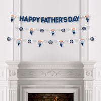 Happy Father's Day - We Love Dad Party Letter Banner Decoration - 36 Banner Cutouts and Happy Father's Day Banner Letters