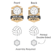 Bump, Set, Spike - Volleyball - Baby Shower or Birthday Party DIY Dangler Backdrop - Hanging Vertical Decorations - 30 Pieces