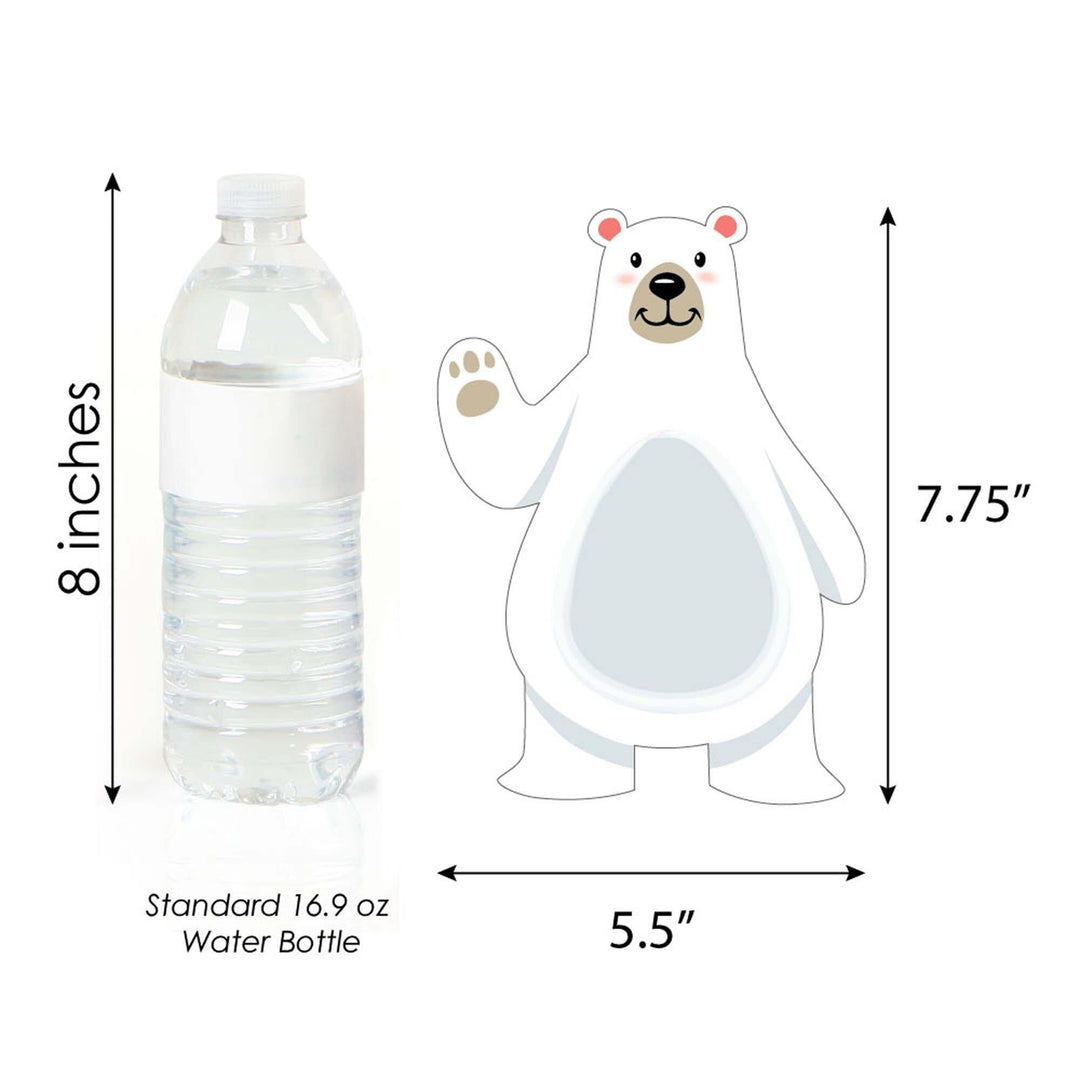 Arctic Polar Animals - Polar Bear, Seal, Penguin and Arctic Fox Decorations DIY Winter Baby Shower or Birthday Party Essentials - Set of 20