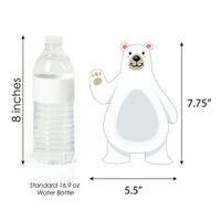 Arctic Polar Animals - Polar Bear, Seal, Penguin and Arctic Fox Decorations DIY Winter Baby Shower or Birthday Party Essentials - Set of 20