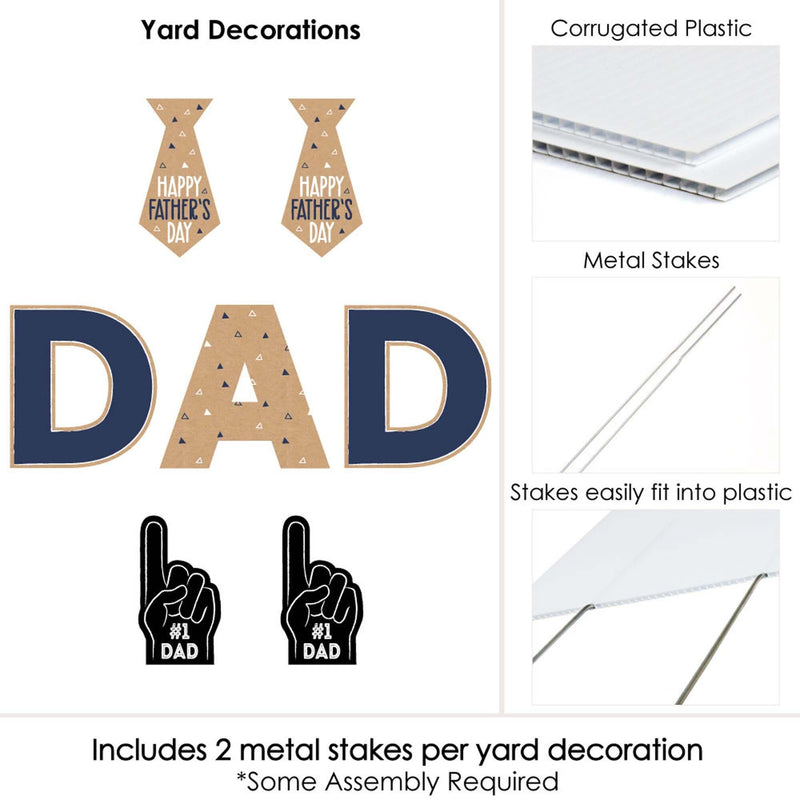 My Dad is Rad - Yard Sign Outdoor Lawn Decorations - Father&