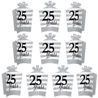 We Still Do - 25th Wedding Anniversary - Table Decorations - Anniversary Party Fold and Flare Centerpieces - 10 Count