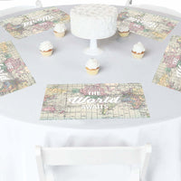 World Awaits - Party Table Decorations - Travel Themed Party Placemats - Set of 16