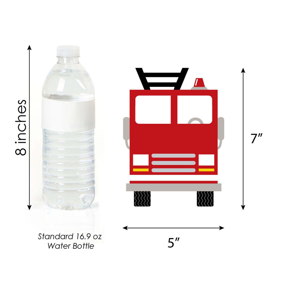Fired Up Fire Truck - Decorations DIY Firefighter Firetruck Baby Shower or Birthday Party Essentials - Set of 20