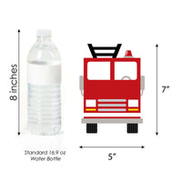 Fired Up Fire Truck - Decorations DIY Firefighter Firetruck Baby Shower or Birthday Party Essentials - Set of 20
