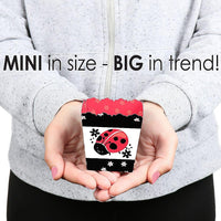 Happy Little Ladybug - Party Mini Favor Boxes - Baby Shower or Birthday Party Treat Candy Boxes - Set of 12