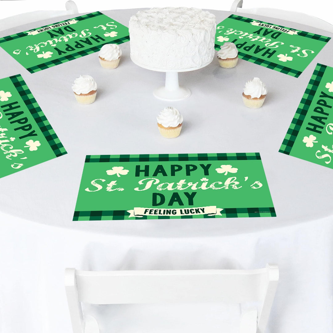 St. Patrick's Day - Paper Saint Patty's Day Party Coloring Sheets - Activity Placemats - Set of 16