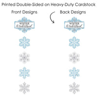 Winter Wonderland - Snowflake Holiday Party and Winter Wedding Centerpiece Sticks - Showstopper Table Toppers - 35 Pieces