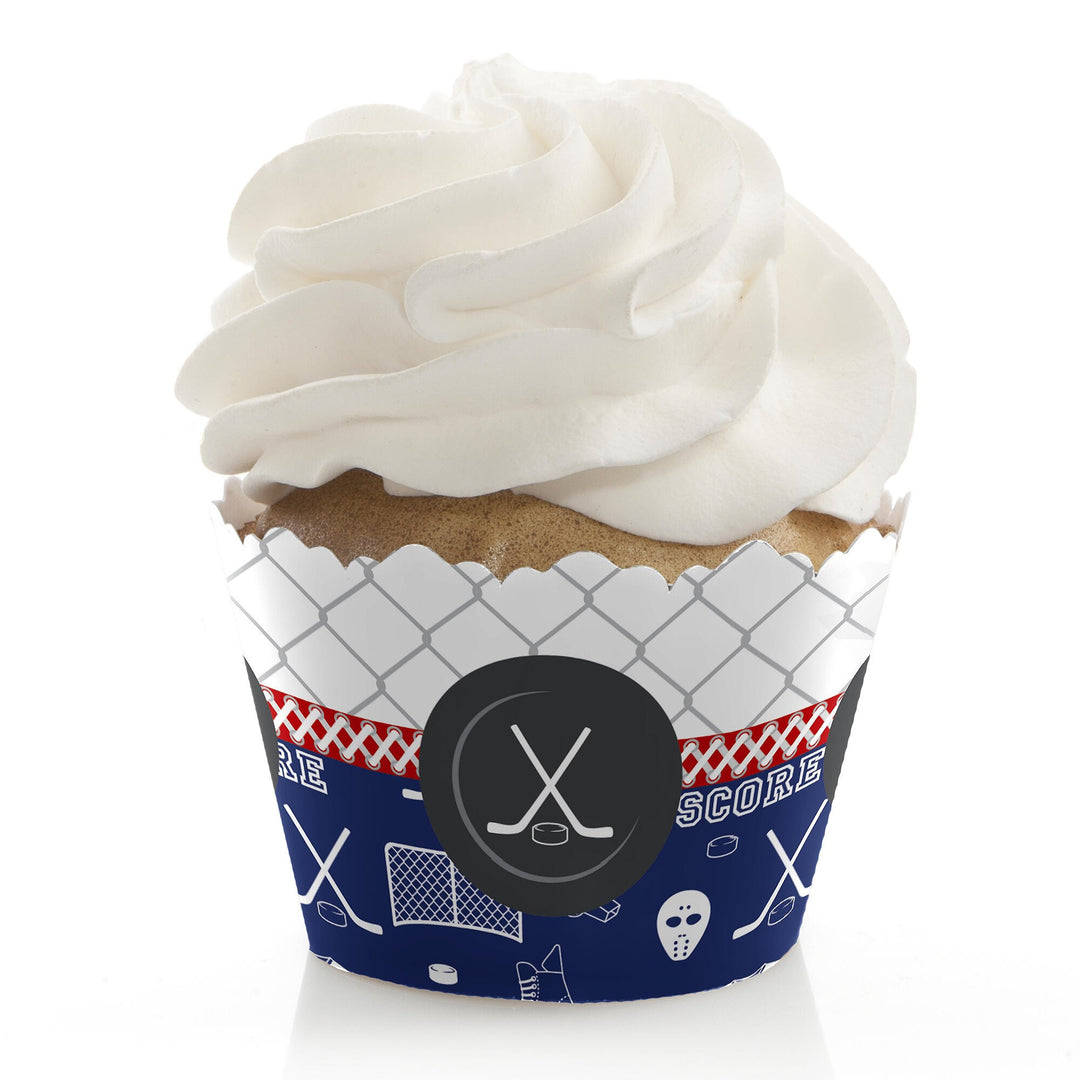 Shoots & Scores! - Hockey - Party Decorations - Party Cupcake Wrappers - Set of 12