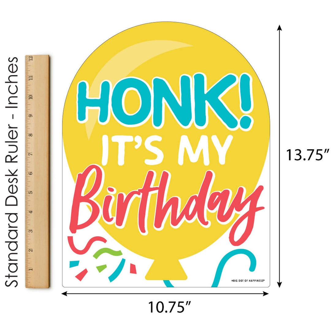 Honk, It's My Birthday - Outdoor Lawn Sign - Birthday Party Parade Yard Sign - 1 Piece