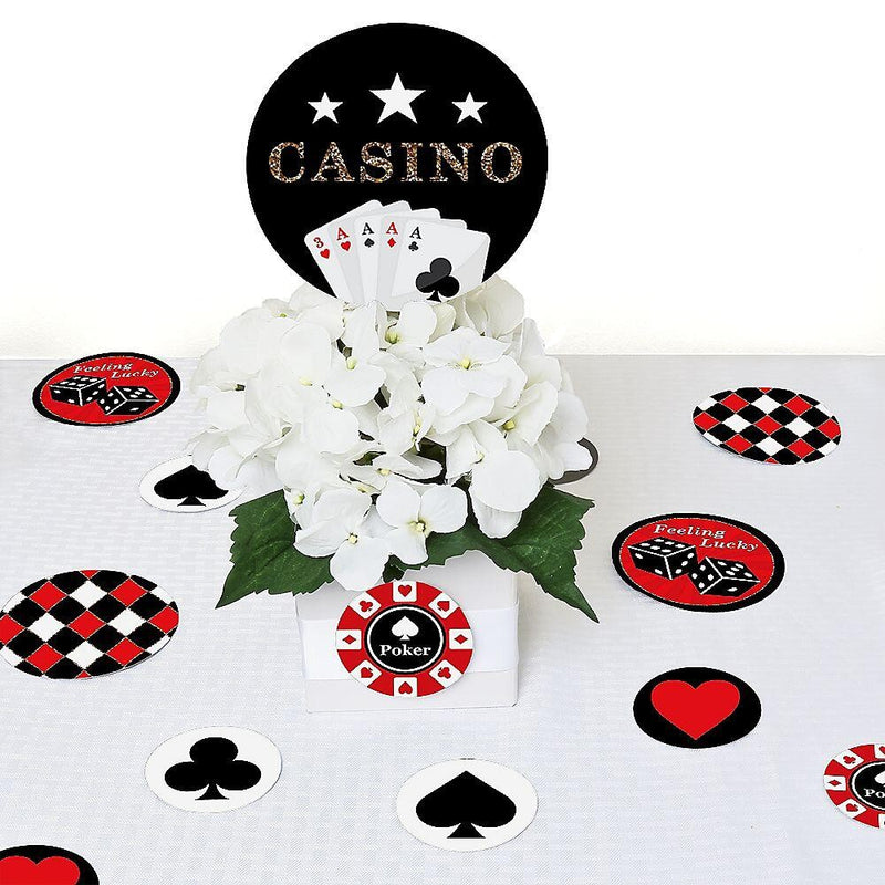 Las Vegas - Casino Giant Circle Confetti - Las Vegas Party Decorations - Large Confetti 27 Count