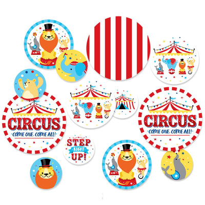 Carnival - Step Right Up Circus - Carnival Themed Giant Circle Confetti - Party Decorations - Large Confetti 27 Count