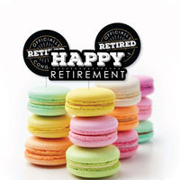 Happy Retirement - Dessert Cupcake Toppers - Retirement Party Clear Treat Picks - Set of 24