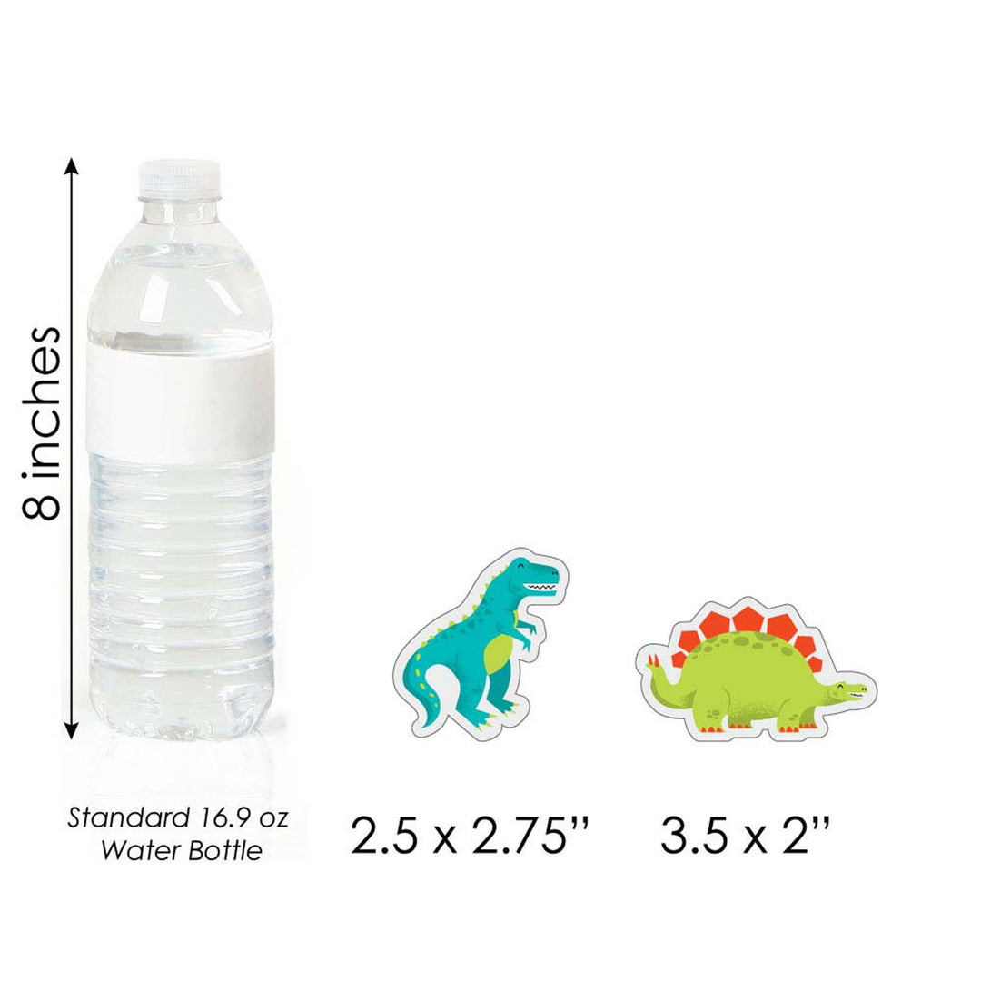 Roar Dinosaur - DIY Shaped Dino Mite T-Rex Baby Shower or Birthday Party Cut-Outs - 24 ct