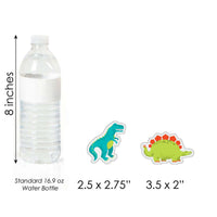Roar Dinosaur - DIY Shaped Dino Mite T-Rex Baby Shower or Birthday Party Cut-Outs - 24 ct