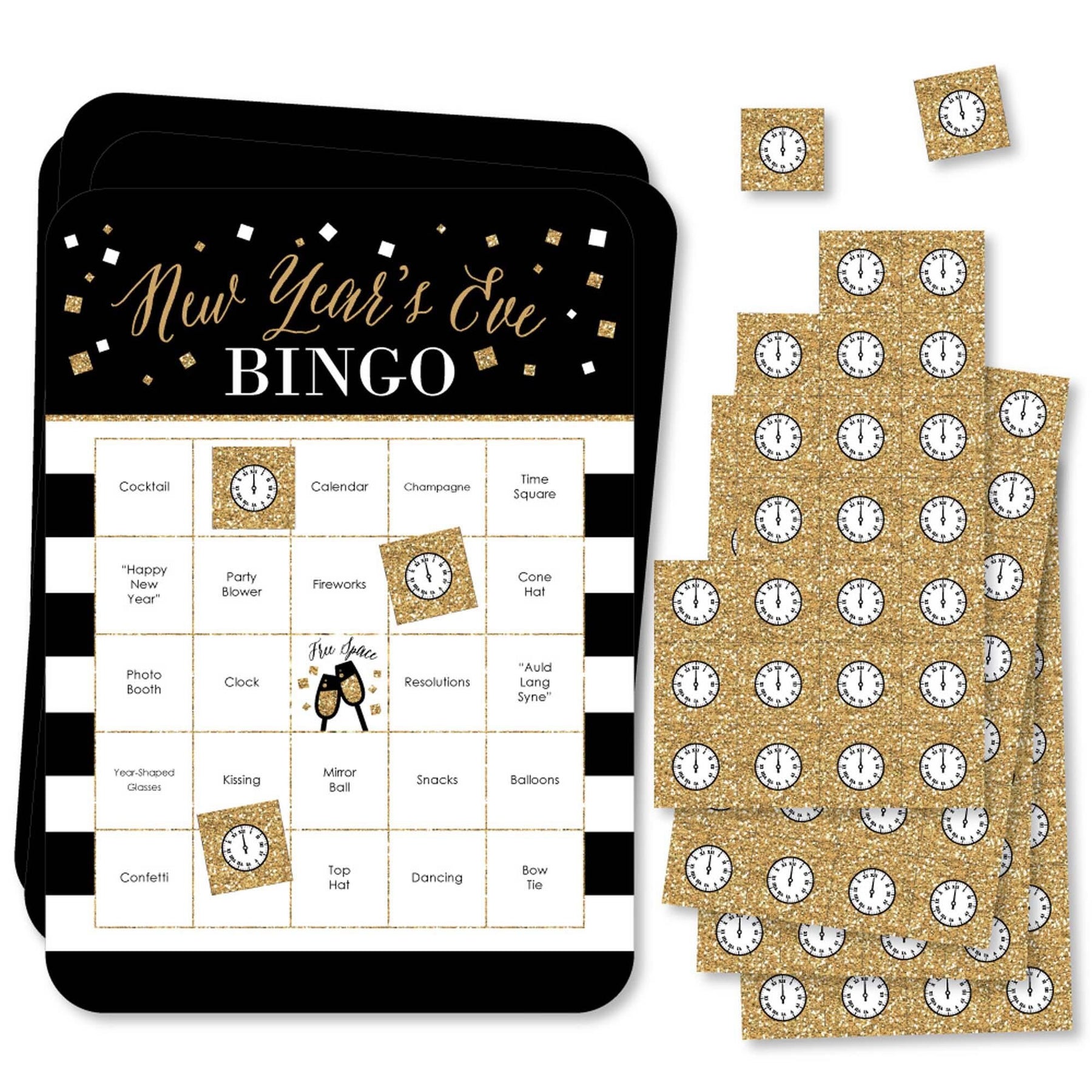 New Year's Eve - Gold - Bar Bingo Cards and Markers - New Years Eve Party Bingo Game - Set of 18 | BigDotOfHappiness.com – Big Dot of Happiness LLC new-year-s-eve-gold-bar-bingo-cards-and-markers-new-years-eve-party-bingo-game-set-of-18-bigdotofhappiness-com-big-dot-of-happiness-llc