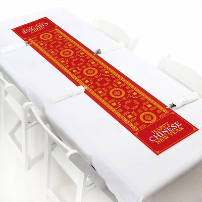 Chinese New Year - Petite Lunar New Year Party Paper Table Runner - 12 x 60 inches