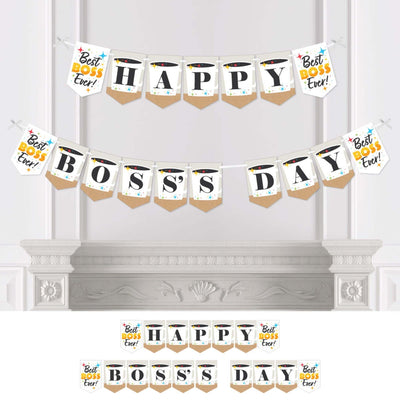 Happy Boss's Day - Best Boss Ever Bunting Banner - Party Decorations - Happy Boss's Day
