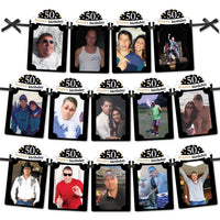 Adult 50th Birthday - Gold - DIY Birthday Party Decor - Picture Display - Photo Banner