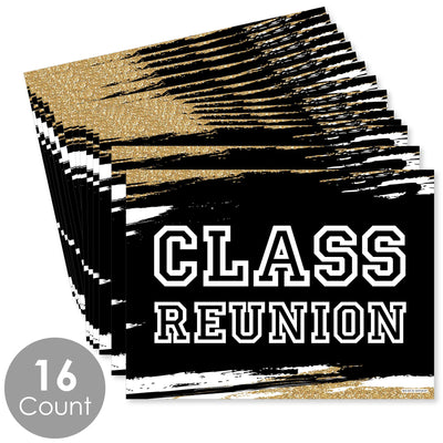 Reunited - Party Table Decorations - School Class Reunion Party Placemats - Set of 16