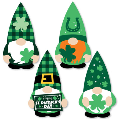 Irish Gnomes - DIY Shaped St. Patrick's Day Party Cut-Outs - 24 Count