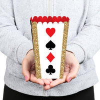 Las Vegas - Casino Party Favor Popcorn Treat Boxes - Set of 12