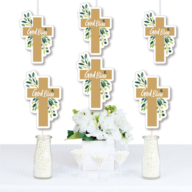Elegant Cross - Decorations DIY Religious Party Essentials - Set of 20