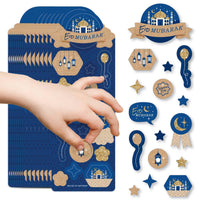 Ramadan - Eid Mubarak Party Favor Kids Stickers - 16 Sheets - 256 Stickers