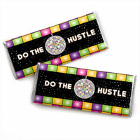 70's Disco - Candy Bar Wrapper 1970s Party Favors - Set of 24