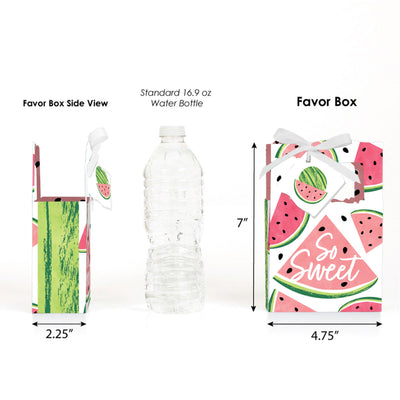 Sweet Watermelon - Fruit Party Favor Boxes - Set of 12