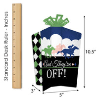 Kentucky Horse Derby - Table Decorations - Horse Race Party Fold and Flare Centerpieces - 10 Count