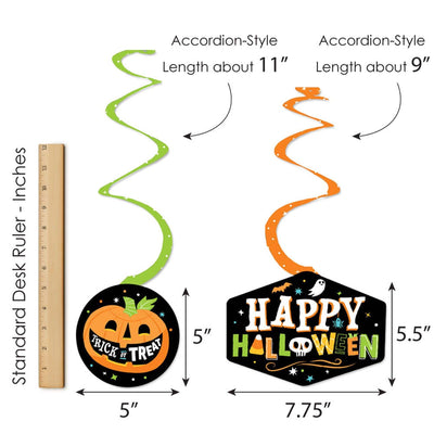 Jack-O'-Lantern Halloween - Halloween Party Hanging Decor - Party Decoration Swirls - Set of 40