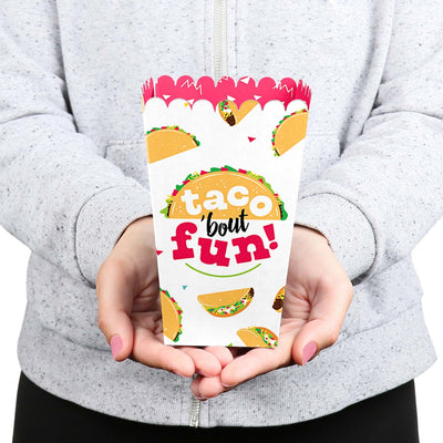 Taco 'Bout Fun - Mexican Fiesta Favor Popcorn Treat Boxes - Set of 12