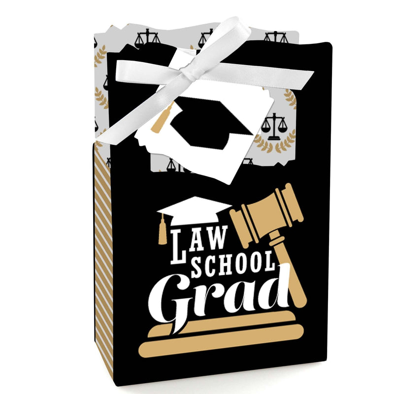Law School Grad - Future Lawyer Graduation Party Favor Boxes - Set of 12
