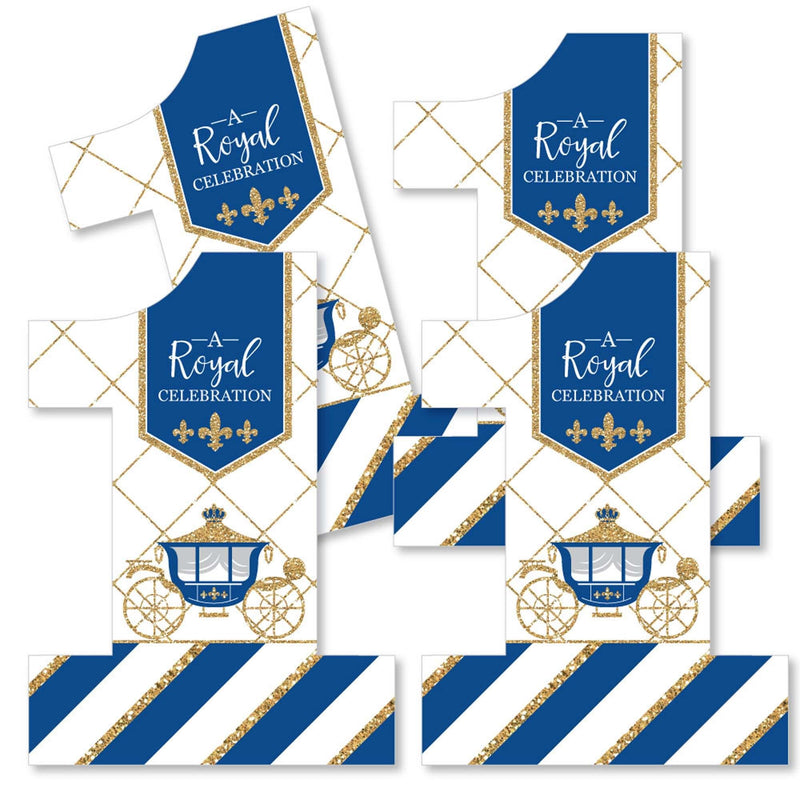 1st Birthday Royal Prince Charming - One Shaped Decorations DIY First Birthday Party Essentials - Set of 20