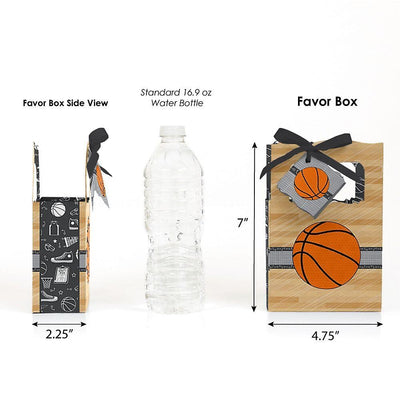 Nothin' but Net - Basketball - Baby Shower or Birthday Party Favor Boxes - Set of 12