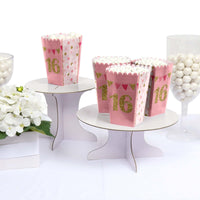 Sweet 16 - 16th Birthday Party Favor Popcorn Treat Boxes - Set of 12