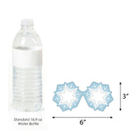 Winter Wonderland Glasses and Headpieces - Paper Card Stock Snowflake Holiday Party and Winter Wedding Photo Booth Props Kit - 10 Count