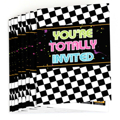 80's Retro - Set of 8 Fill In Totally 1980s Party Invitations