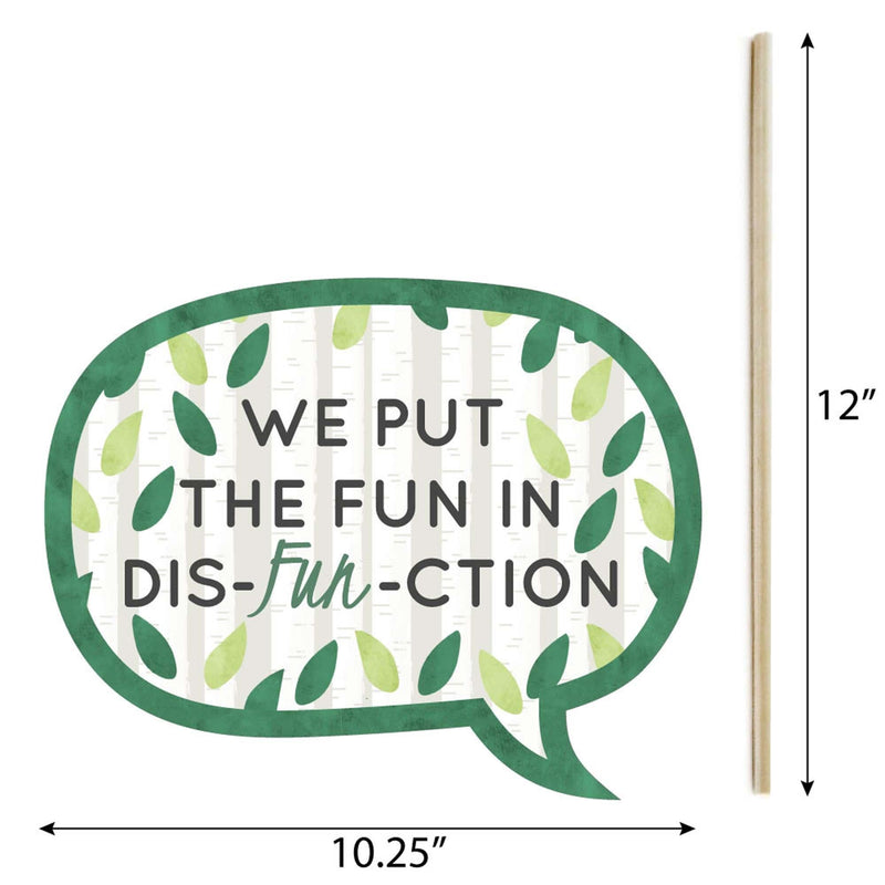 Funny Family Tree Reunion - 10 Piece Photo Booth Props Kit