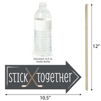 Funny Shoots & Scores! - Hockey - 10 Piece Baby Shower or Birthday Party Photo Booth Props Kit