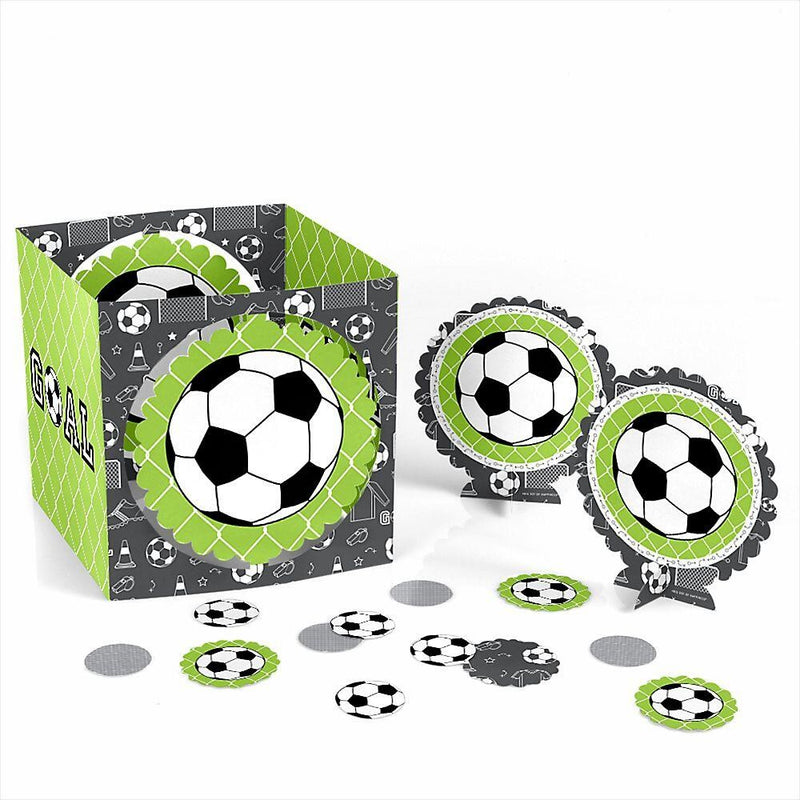 GOAAAL! - Soccer - Baby Shower or Birthday Party Centerpiece and Table Decoration Kit