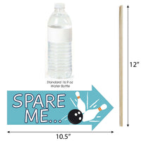 Funny Strike Up the Fun - Bowling - 10 Piece Baby Shower or Birthday Party Photo Booth Props Kit