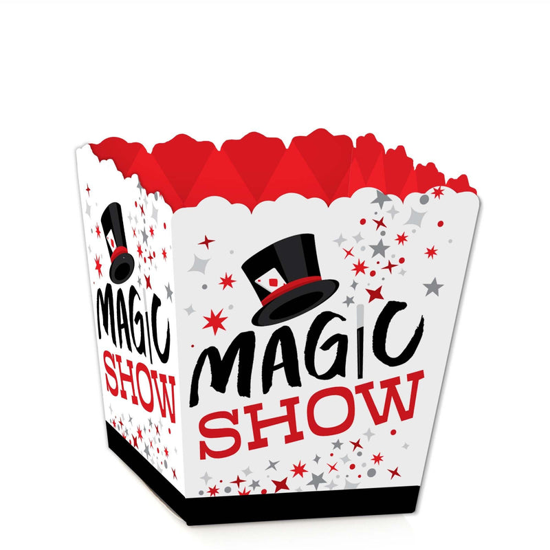 Ta-Da, Magic Show - Party Mini Favor Boxes - Magical Birthday Party Treat Candy Boxes - Set of 12