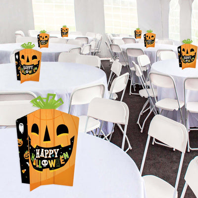 Jack-O'-Lantern Halloween - Table Decorations - Kids Halloween Party Fold and Flare Centerpieces - 10 Count