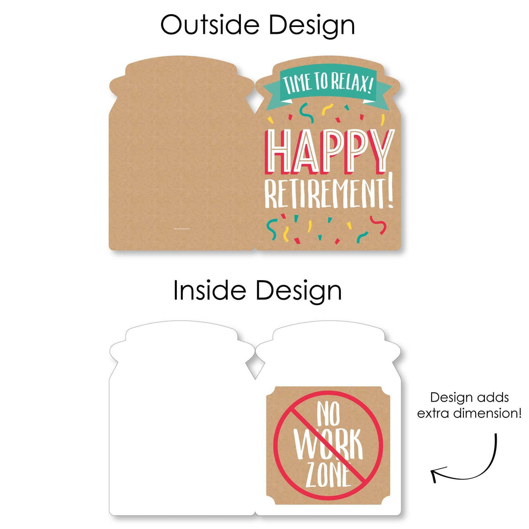 Retirement - Congratulations Giant Greeting Card - Big Shaped Jumborific Card - 16.5 x 22 inches